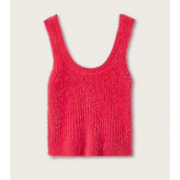 Mango Faux Fur Knitted Cardigan & Top - Picture 10 of 10